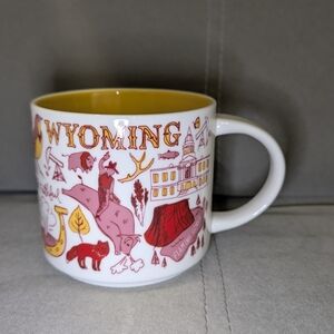 Starbucks Wyoming Mug with Yellow Interior